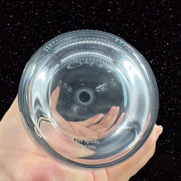 Kate Spade Lenox Clear Glass Crystal Decanter W Stopper Marked Our Vintage Glass - Picture 8 of 15